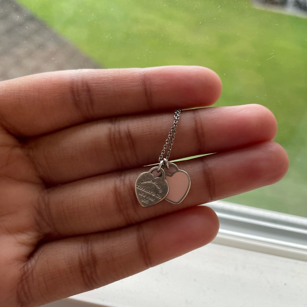 Tiffany & Co. Pink Heart Necklace💖